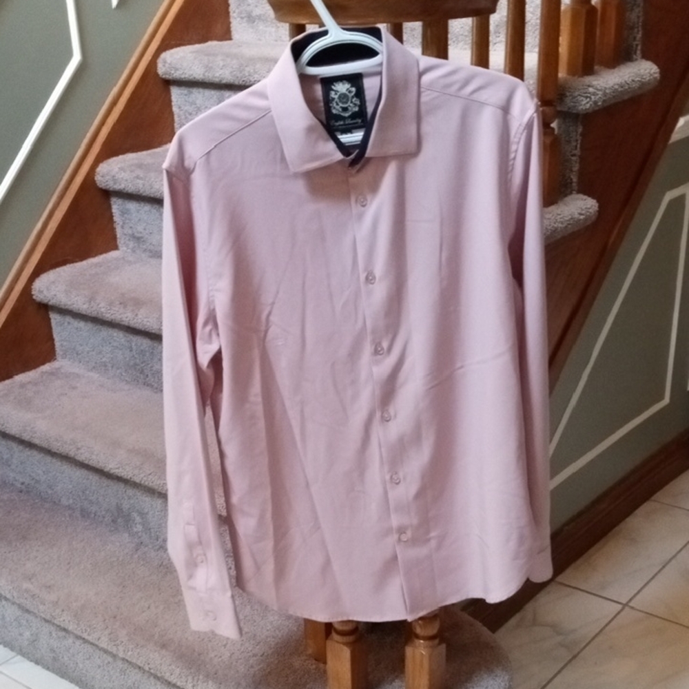 English Laundry Soft Pink Men's Dress Shirt